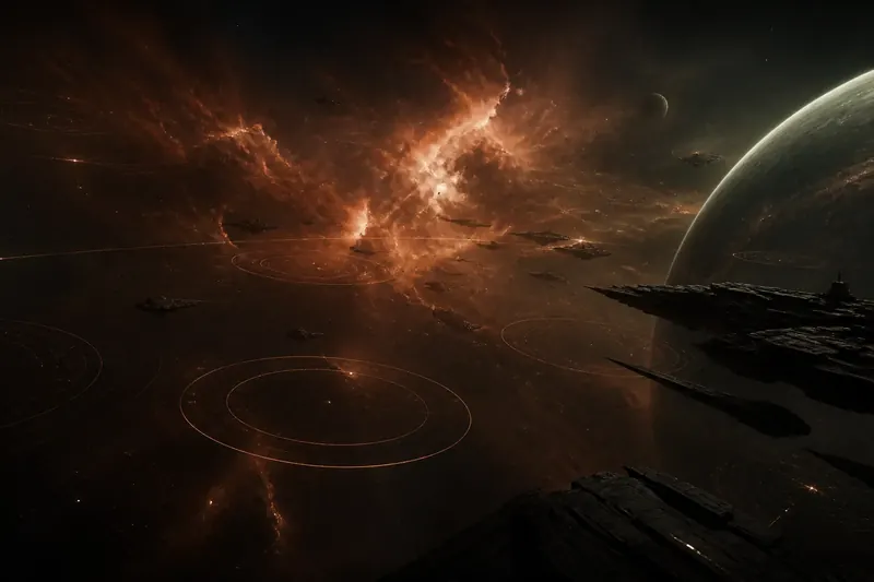 Placeholder artwork for a space strategy browser game