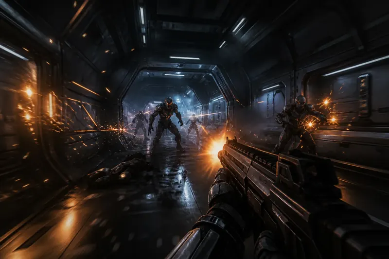Fast action browser shooter atmosphere